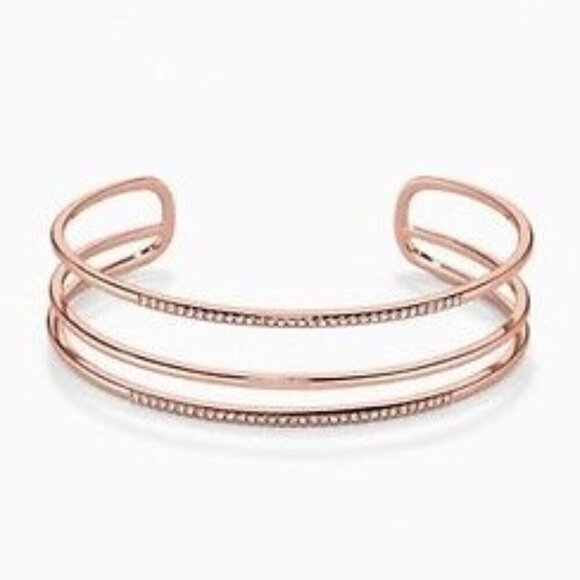 Stella & Dot Pave Rose Gold Cuff NEW - Picture 1 of 4